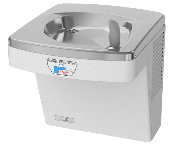 Oasis PGF8ACT-FVF Contactless Drinking Fountain, VersaFilter III Filter, Refrigerated Greystone