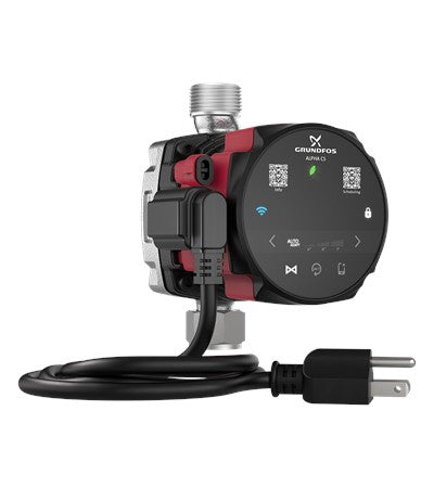 Grundfos ALPHA Comfort System 15-55 SU7P/TLC High-Efficiency Hot Water ECM Circulator, part 92603114