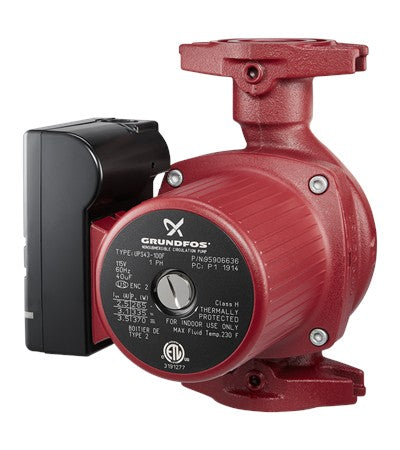 Grundfos UP43-75 BF Bronze Circulator Pump, 1/6 HP, 115V, part 52722370