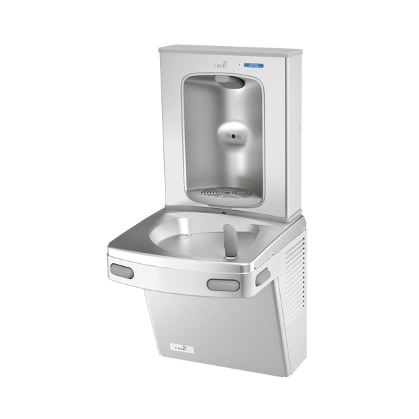 Oasis PG8EBF Mechanical Drinking Fountain w/Contactless Bottle Filler, Refrigerated Stainless