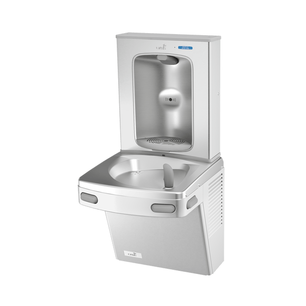 Oasis PGFEBF-FRX Mechanical Drinking Fountain w/Contactless Bottle Filler, Pharmaceutical Filter, Non-Refrigerated Stainless