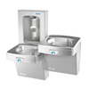 Oasis PG8FEBFSLTT-FPF Bi-Level Contactless Drinking Fountains w/Contactless Bottle Filler, Total PFAS Filter, Refrigerated Stainless