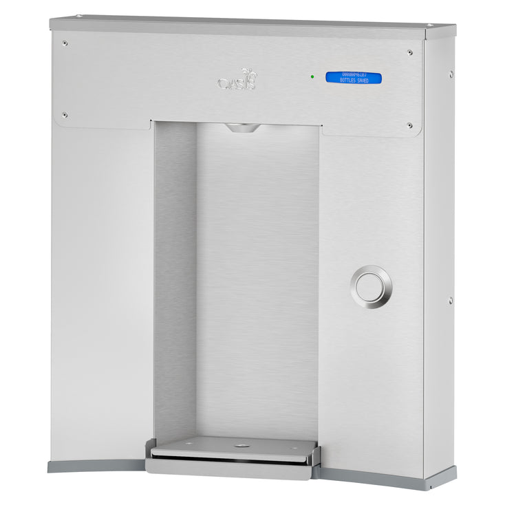 Oasis PWFSVDBF Outdoor Retrofit, Vandal Resistant Electro-Mechanical Bottle Filler, Outdoor Filter, Non-Refrigerated Stainless