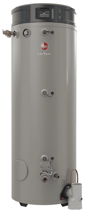 RHEEM GHE119SS-500A Natural Gas Triton 119 Gallon Smart Auto Shutoff Commercial Gas Water Heater
