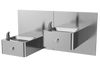 Oasis MSSLPM-14G Heavy Duty, Bi-Level, On-A-Wall Fountain, Non-Refrigerated Stainless