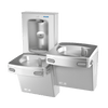 Oasis PG8FEBFSL-FVF Bi-Level Mechanical Drinking Fountains w/Contactless Bottle Filler, VersaFilter III Filter, Refrigerated Stainless