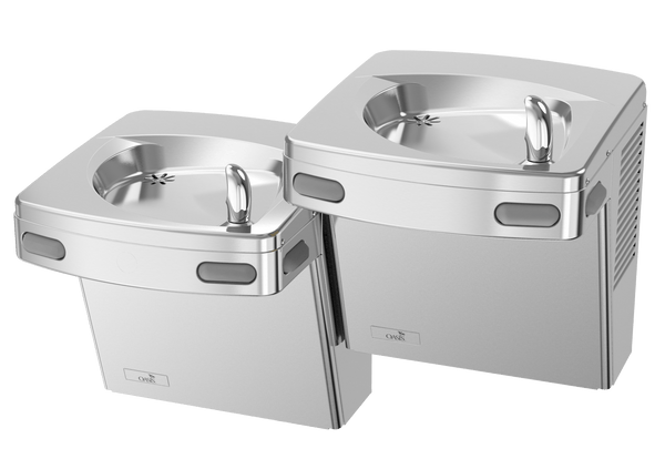 Oasis PGF8ACSL-BRB-FRX Bi-Level Mechanical Drinking Fountains w/VR Bubblers Pharmaceutical Filter, Refrigerated Stainless