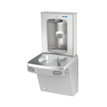 Oasis PG8FEBF-FVF fuente de agua mecánica con llenador de botellas sin contacto, filtro VersaFilter III, refrigerada, Greystone