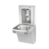 Oasis PG8FEBF-FRX Mechanical Drinking Fountain w/Contactless Bottle Filler, Pharmaceutical Filter, Refrigerated Greystone