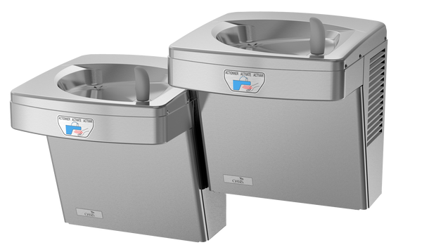 Oasis PGF8ACSLTT-FRX Bi-Level Contactless Drinking Fountains Pharmaceutical Filter, Refrigerated Stainless