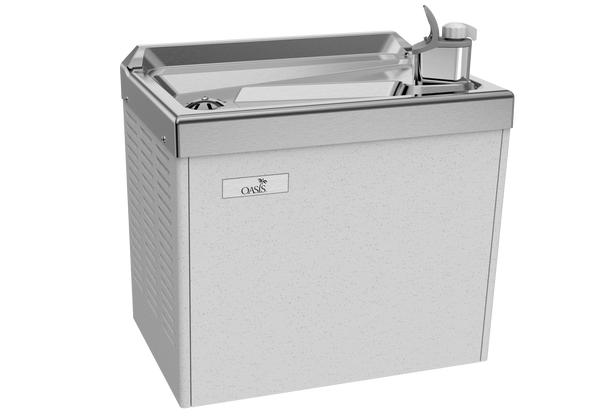 Oasis PLF4CM Compact On-A-Wall Cooler, Refrigerated Stainless