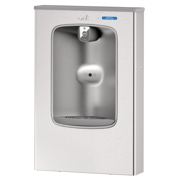 Oasis PWSMEBQ Surface Mount, QUASAR UV-C Bottle Filler, Non-Refrigerated Stainless