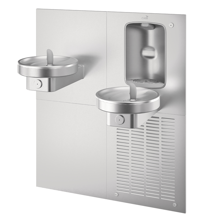 Oasis M8CRSBF 双层 Radii 饮水机，配机械式灌瓶器，冷藏型不锈钢