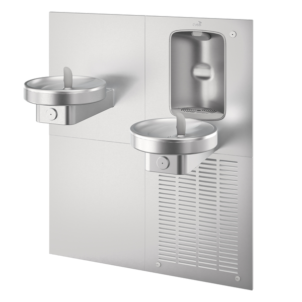 Oasis M12CRSBF Bi-Level, Radii Fountain w/Mechanical Bottle Filler, Refrigerated Stainless