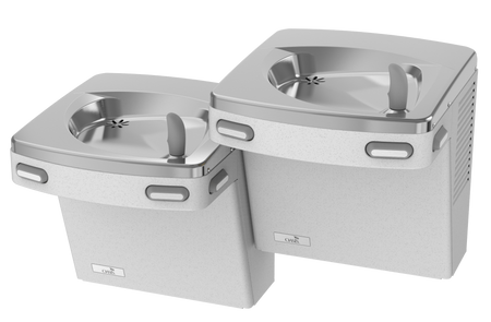 Oasis PGF8ACSL-FPF Bi-Level Mechanical Drinking Fountains Total PFAS Filter, Refrigerated Greystone