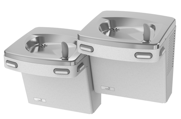 Oasis PG8ACSL W/APRON Bi-Level Mechanical Drinking Fountains with Cane Apron, Refrigerated Sandstone