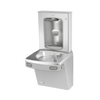 Oasis PG8FSBF-FRX Mechanical Drinking Fountain w/ Mechanical Bottle Filler, Pharmaceutical Filter, Refrigerated Greystone