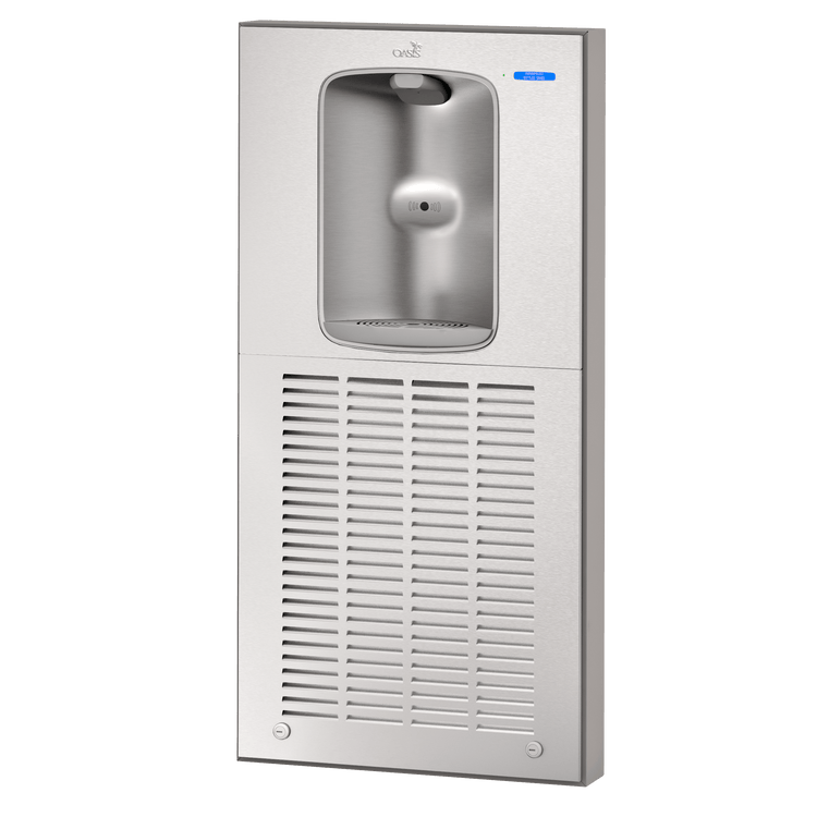 Oasis MWSM12EBF de montaje en superficie, llenador de botellas sin contacto, refrigerado, acero inoxidable