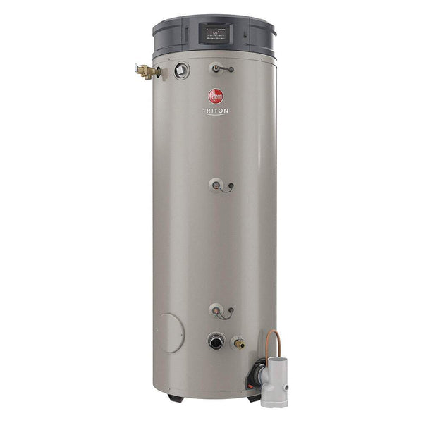 RHEEM GHE100SU-300A Triton SU Base 100 Gallon Intelligent High Efficiency Commercial Gas Water Heater - wholesalewaterheater